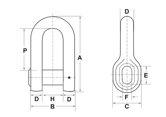 D-Type End Shackle