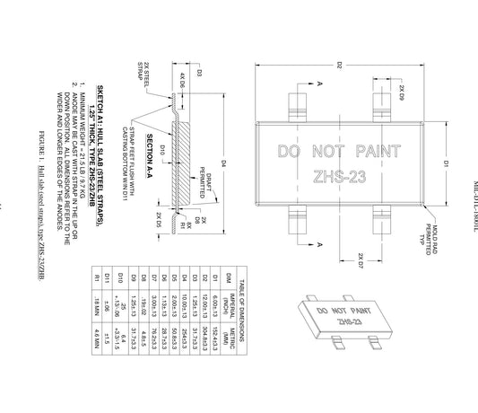 ZHB — MIL-DTL-18001L specification drawing