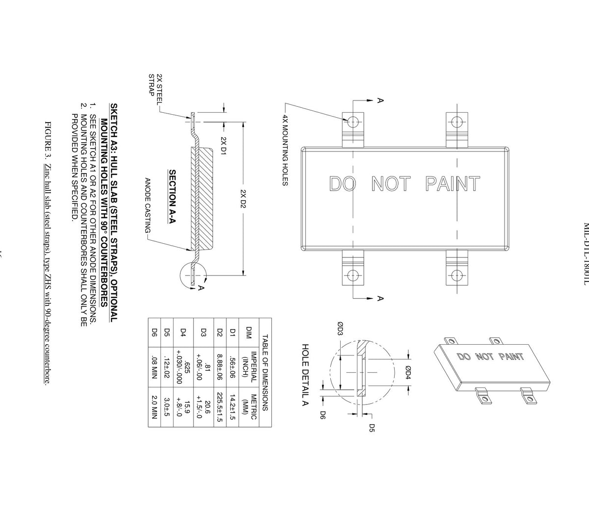 ZHS — MIL-DTL-18001L specification drawing