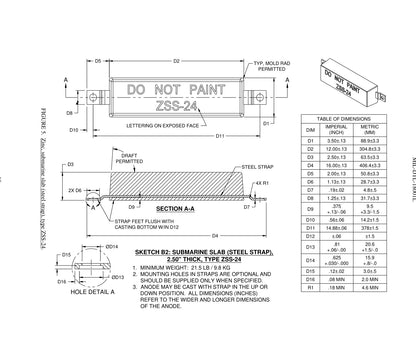 ZSS — MIL-DTL-18001L specification drawing
